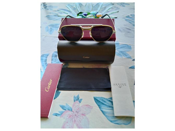 Occhiali da sole Aviator Cartier edizione limitata D'oro - vista 4