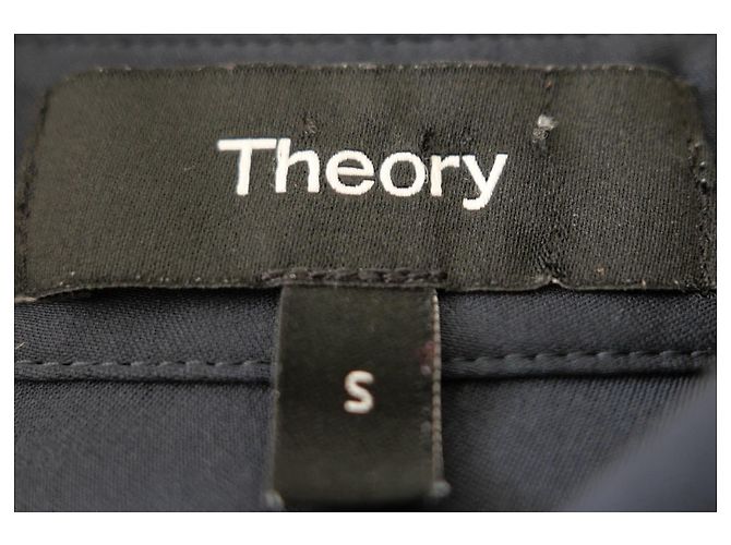 Theory Abito camicia in seta blu navy Blu scuro - vista 6