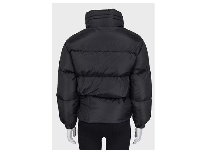 Prada Re-Nylon Schwarze Daunenjacke NWOT IT 36/XXS Gebraucht - Ansicht 3