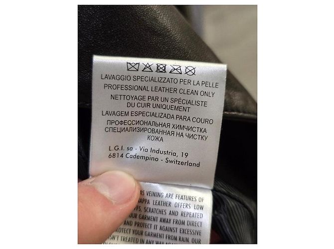 Gucci Gürteljacket aus schwarzem Leder - IT 40 / S gebraucht - Ansicht 8