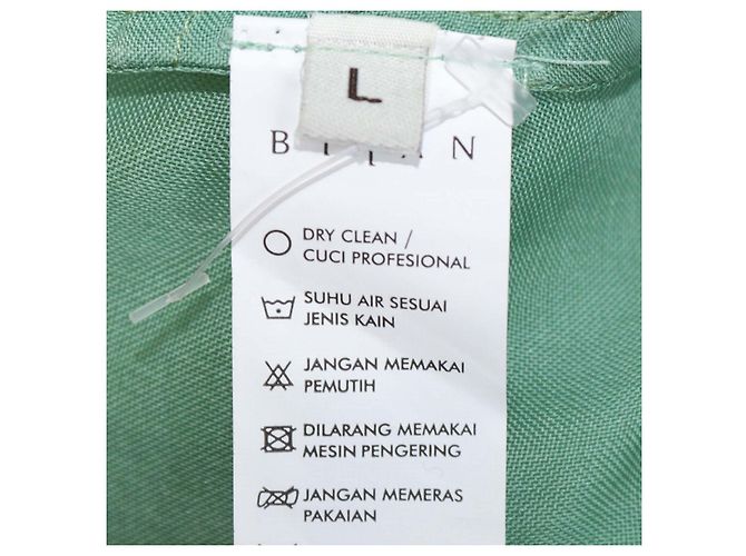 Abito maxi Biyan in mesh verde con ricami floreali - vista 6