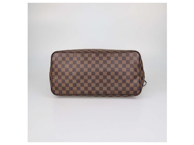 Borsa Louis Vuitton Neverfull GM in canvas Damier Ebene Marrone - vista 4
