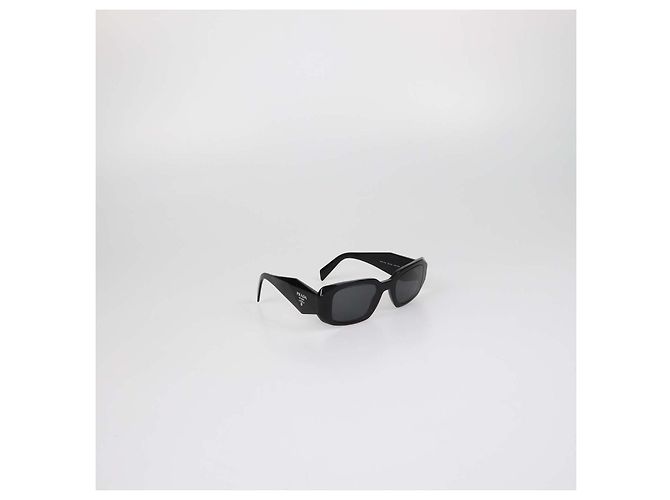 Prada Black Symbole Rectangular Sunglasses - view 2