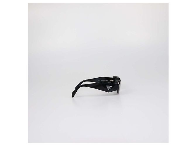 Prada Black Symbole Rectangular Sunglasses - view 3