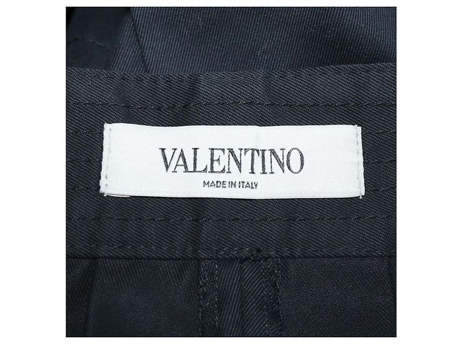 Mini Short Valentino de algodón negro con cuentas y mariposas bordadas Azul - vista 5