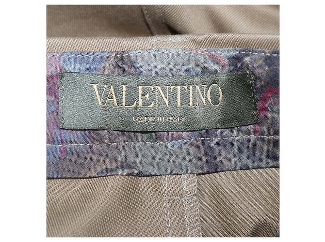 Pantalones Cortos Mini de Algodón Caqui con Bordado de Mariposa Valentino Verde - vista 5