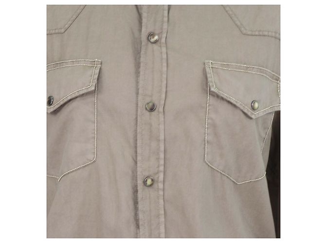 Mono corto cinturado de algodón beige con cuentas Brunello Cucinelli - vista 4