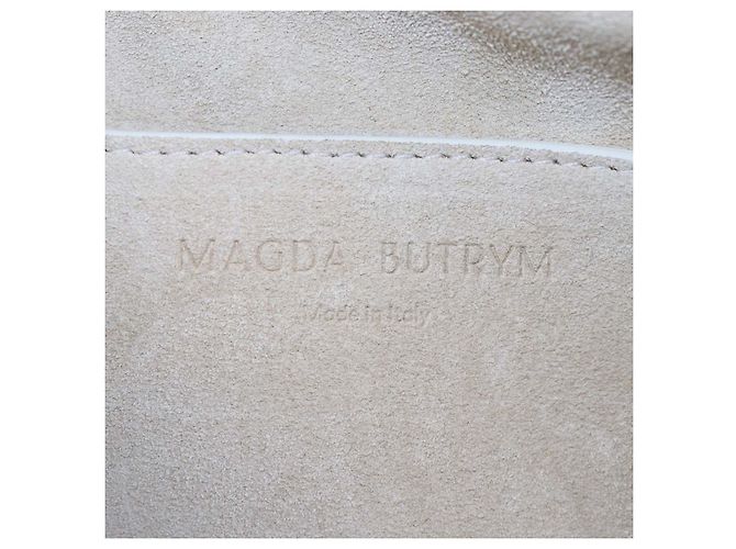 Borsa quadrata Brigitte in pelle Off White Magda Butrym Bianco - vista 5