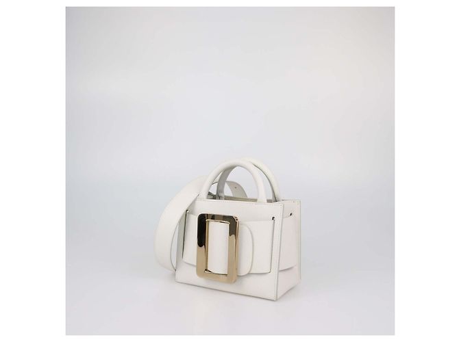 Boyy Bobby 18 Tote in pelle bianca Bianco - vista 2