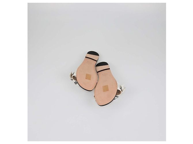 Christian Dior White/Black Embroidered Fabric J'Adior Slide - Ansicht 6