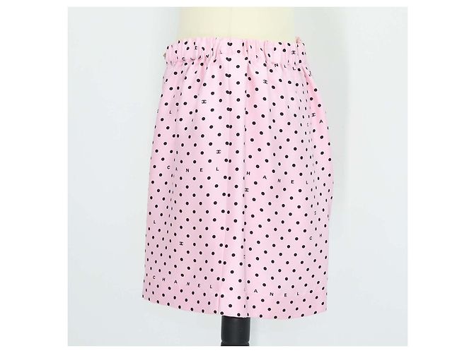 Short Mini de Seda con Lunares Rosa Chanel - vista 2