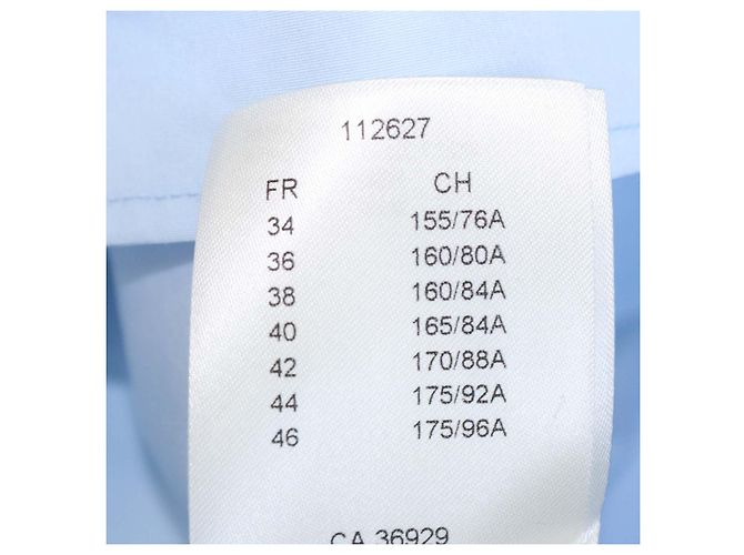 Camisa Louis Vuitton de manga comprida em popeline de algodão azul claro com detalhe de lenço de seda - vista 6