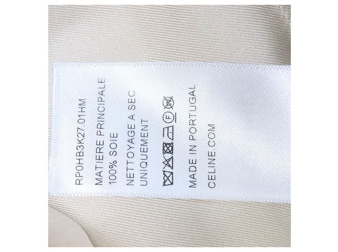 Céline Pantaloncini pigiama Celine Tricolor Silk Carriage Print - vista 6