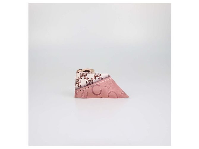 Céline Sciarpa nastro Lavalierre C Caleche in seta con patch multicolore Celine - vista 2