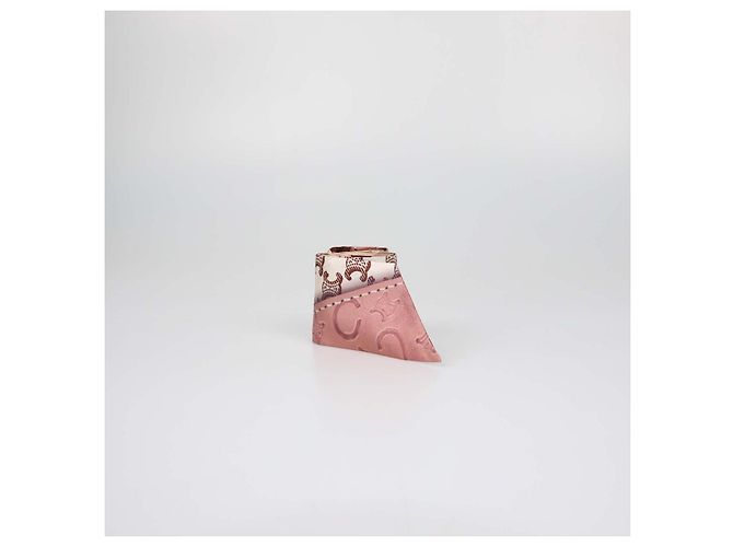 Céline Sciarpa nastro Lavalierre C Caleche in seta con patch multicolore Celine - vista 3