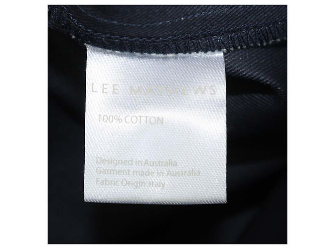 Autre Marque Vestido longo de algodão bege com mangas curtas e bolsos Lee Mathews - vista 6