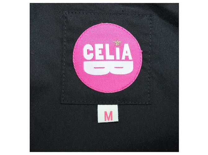Autre Marque Vestido largo Celia B Black Blend Cotton Baba Voyager Negro - vista 5