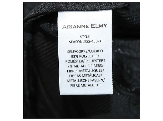 Autre Marque Abito Good Luck Arianne nero con ricami floreali e maniche a sbuffo - vista 6
