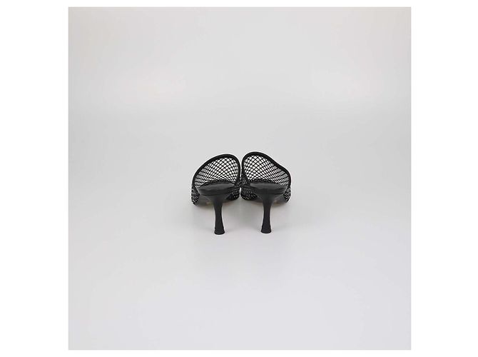 Autre Marque Mules Senso Black Mesh Crystal Pam Nero - vista 5