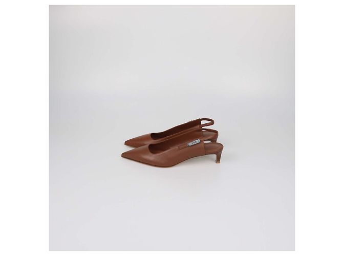 Hermès Hermes Gold Leather Lover 40 Slingback Pumps Golden - Ansicht 4