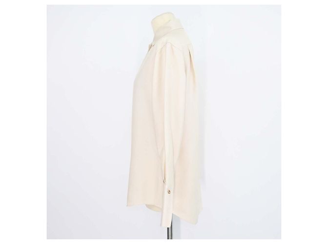 Camicia a maniche lunghe Dunia in seta beige Loro Piana - vista 2