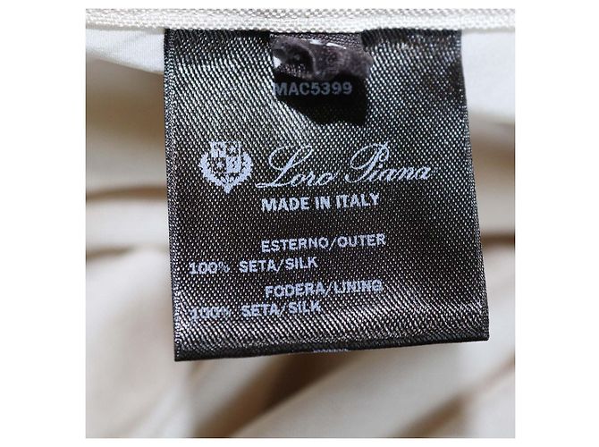 Falda midi Giustina de seda beige Loro Piana - vista 6