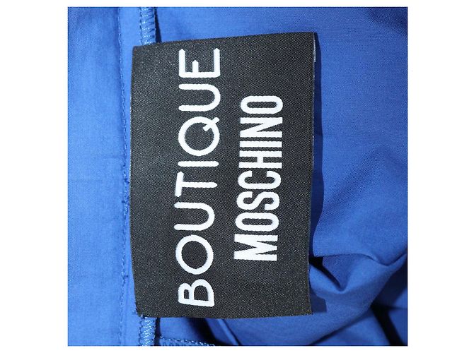 Boutique Moschino Blue Cotton Pleated Maxi Skirt - view 5
