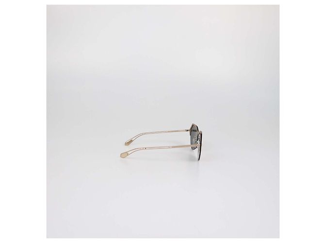 Bulgari Bvlgari Metallic/Silver Mirrored randlose Sonnenbrille Schwarz Golden - Ansicht 3