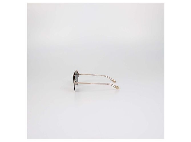 Bulgari Bvlgari Metallic/Silver Mirrored randlose Sonnenbrille Schwarz Golden - Ansicht 4