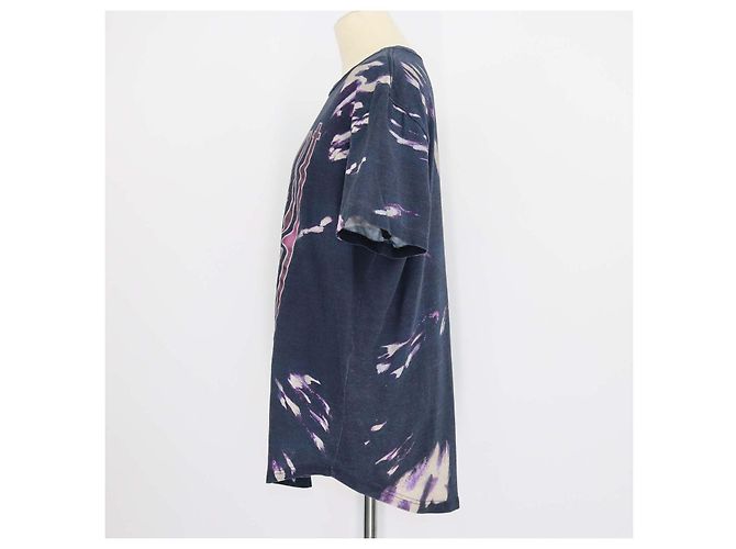 Camiseta Edwige de algodón tie-dye azul marino Isabel Marant Etoile - vista 2