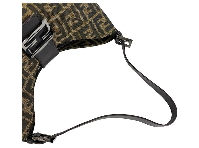 Zucca Fendi Vintage Mamma Bucket Bag Braun Schwarz - Ansicht 4