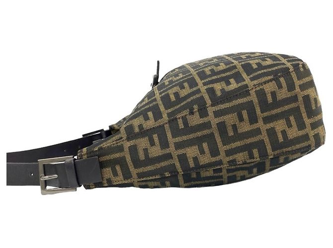 Zucca Fendi Vintage Mamma Bucket Bag Braun Schwarz - Ansicht 5