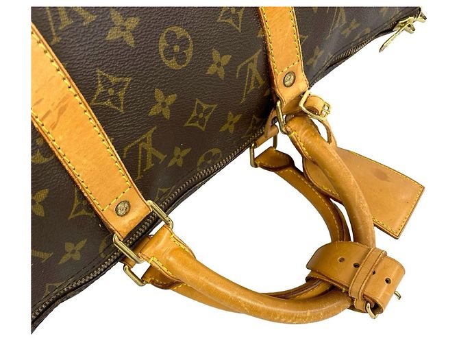Borsa Boston Louis Vuitton Vintage Keepall 50 Monogram in pelle - vista 4