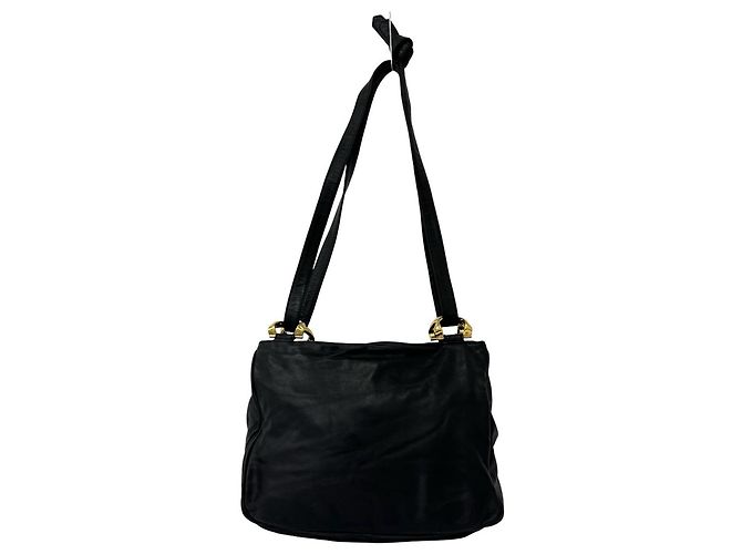 Borsa a tracolla Loewe Vintage Anagram Logo in pelle Nappa Nero - vista 3