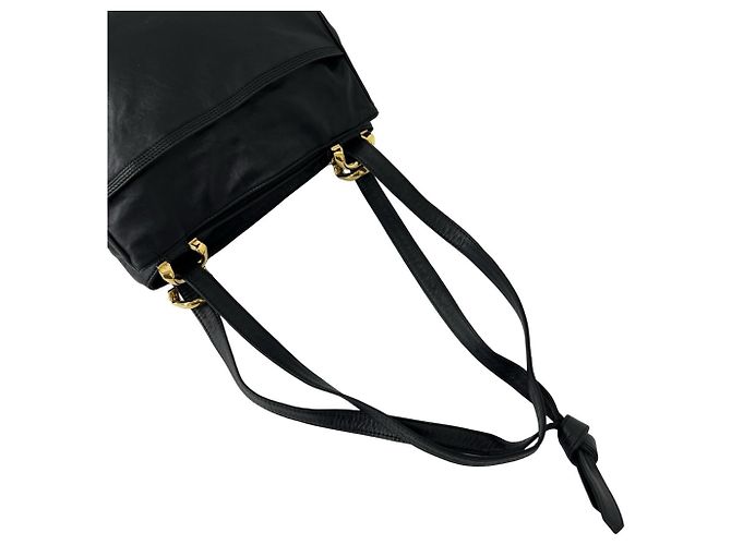 Borsa a tracolla Loewe Vintage Anagram Logo in pelle Nappa Nero - vista 4