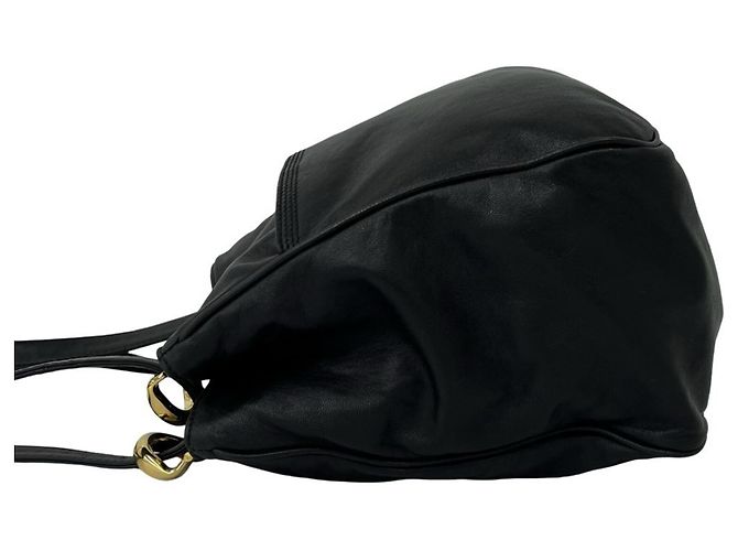 Borsa a tracolla Loewe Vintage Anagram Logo in pelle Nappa Nero - vista 5