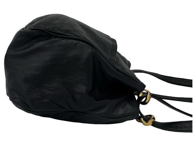 Borsa a tracolla Loewe Vintage Anagram Logo in pelle Nappa Nero - vista 6