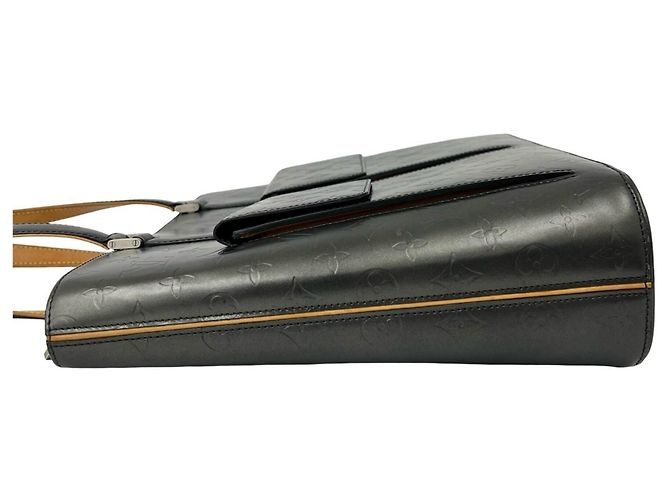 Borsa Tote Louis Vuitton Wilwood Monogram in pelle opaca Nero - vista 5