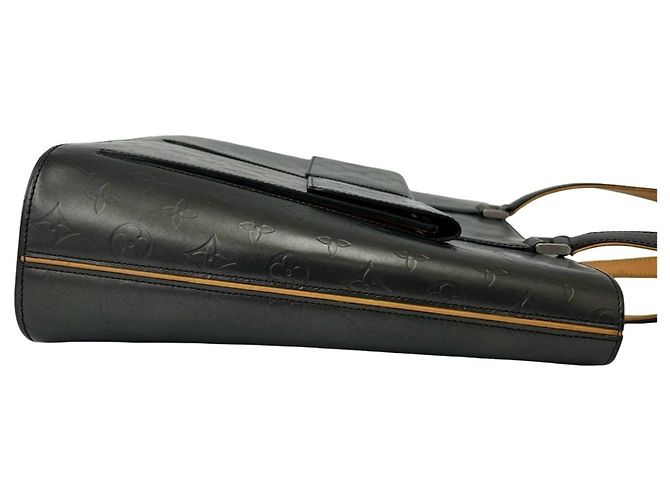 Borsa Tote Louis Vuitton Wilwood Monogram in pelle opaca Nero - vista 6