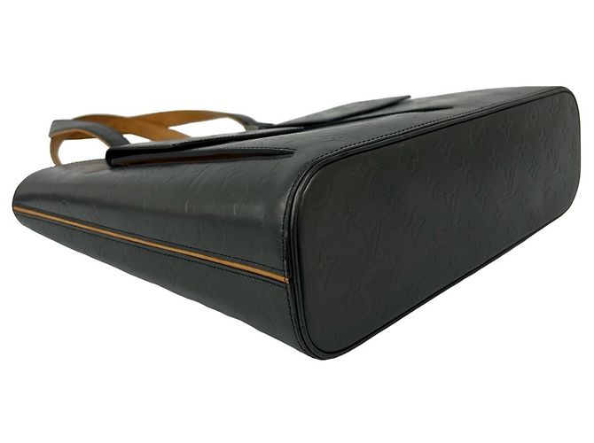 Borsa Tote Louis Vuitton Wilwood Monogram in pelle opaca Nero - vista 7