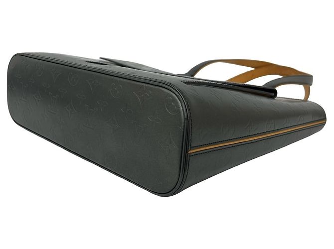 Borsa Tote Louis Vuitton Wilwood Monogram in pelle opaca Nero - vista 8