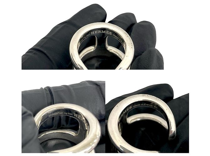 Hermès Hermes Osmo's GM Ring aus Sterlingsilber - Ansicht 3