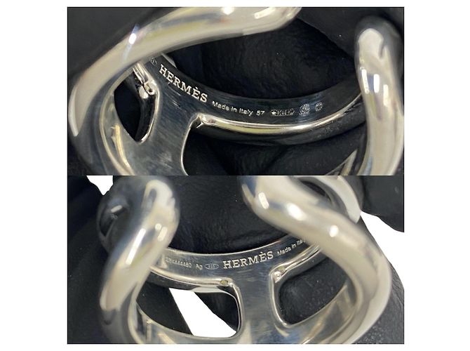 Ring Hermès Anillo Hermes Osmo Band en Plata 925 - vista 3