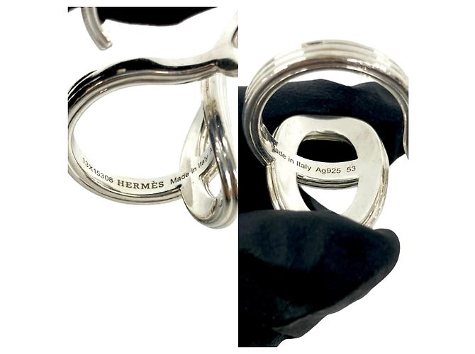 Hermès Hermes Chaine d'Ancre Double Ring Silber - Ansicht 3