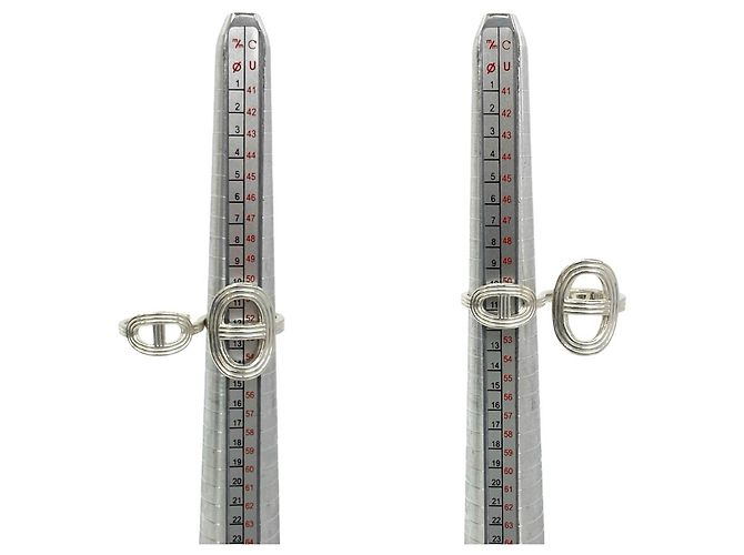 Hermès Hermes Chaine d'Ancre Double Ring Silber - Ansicht 7
