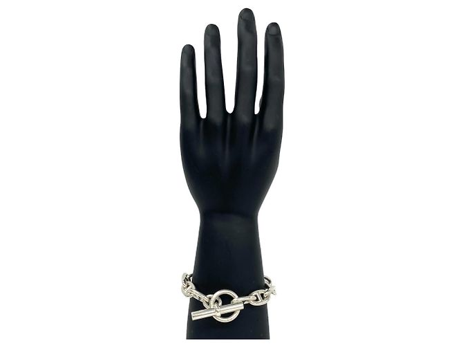 Hermès Pulsera de Dijes Hermes Chaine d'Ancre GM Sterling Silver Plata - vista 2