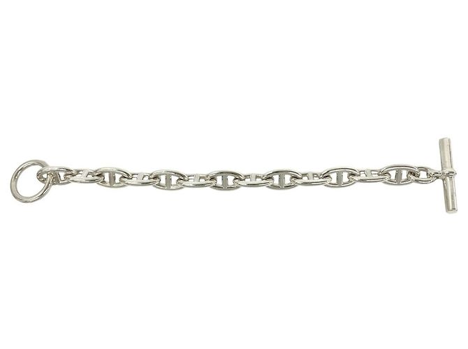 Hermès Pulsera de Dijes Hermes Chaine d'Ancre GM Sterling Silver Plata - vista 5