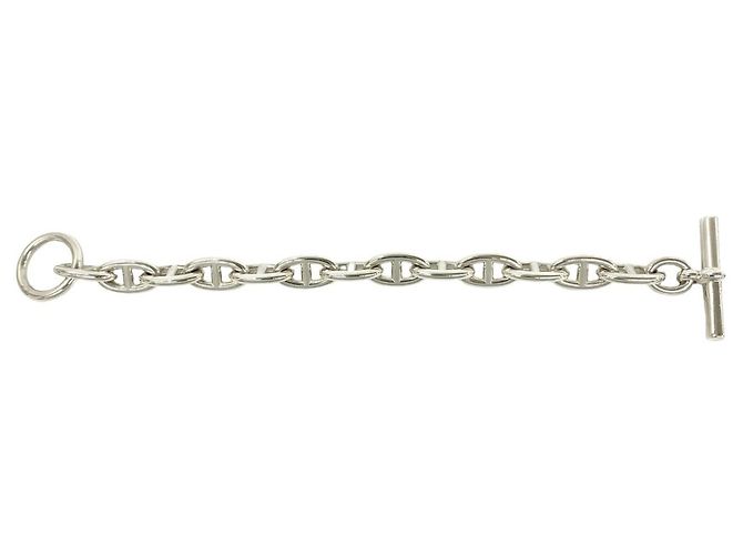 Hermès Pulsera de Dijes Hermes Chaine d'Ancre GM Sterling Silver Plata - vista 6