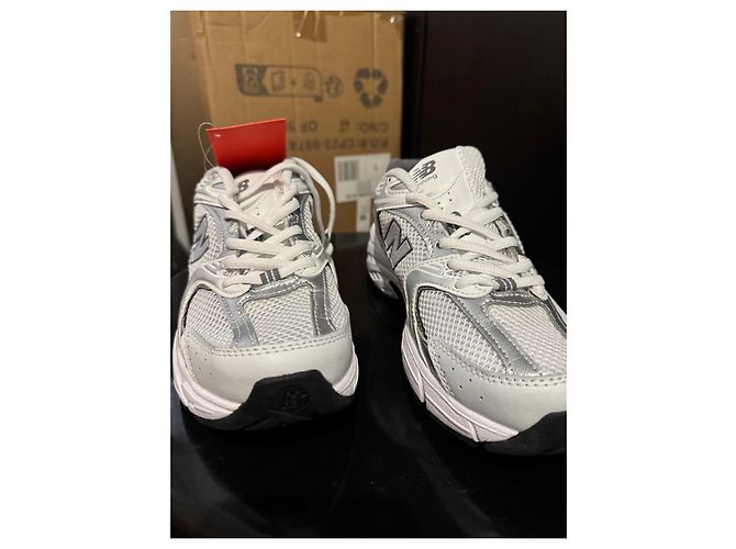 New Balance 530 Sneakers - Bianco e Argento - vista 5