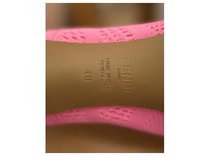 Fendi hohe Mesh-Stiefel in Rosa Pink - Ansicht 6
